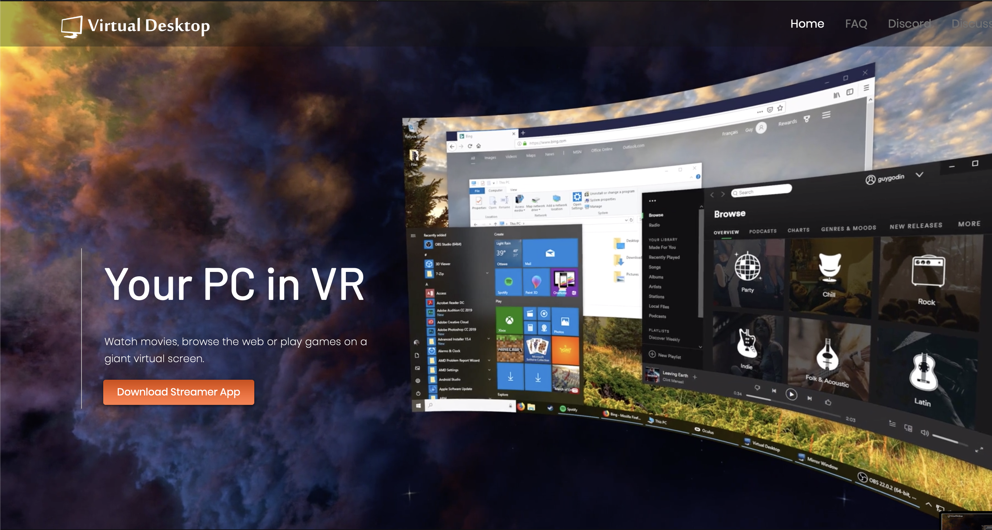 oculus virtual desktop not working